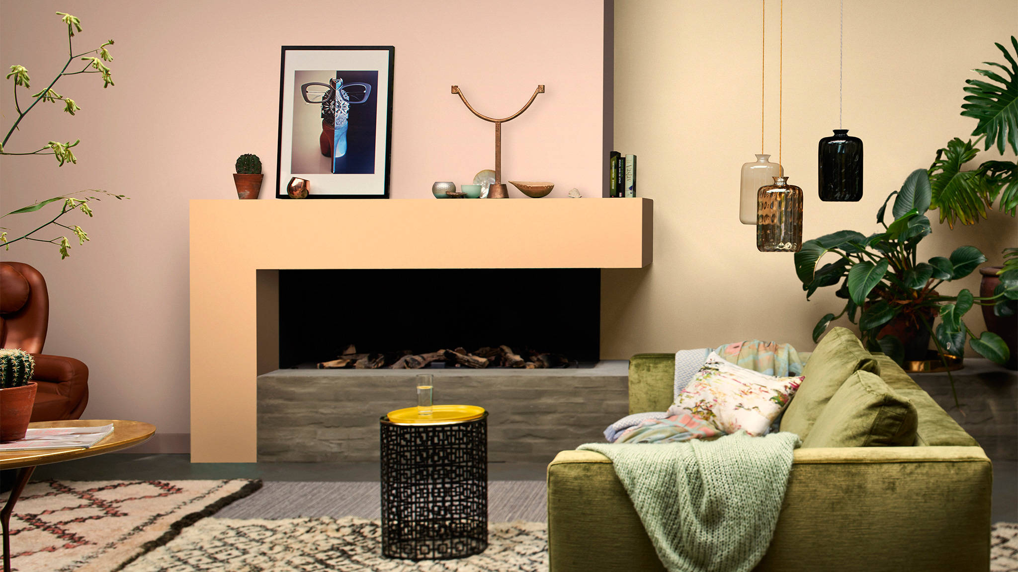 Bermain dengan warna pastel di ruang tamu | Dulux
